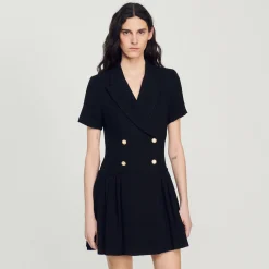 Abito Cappotto Corto In Tweed><noscript><img width=