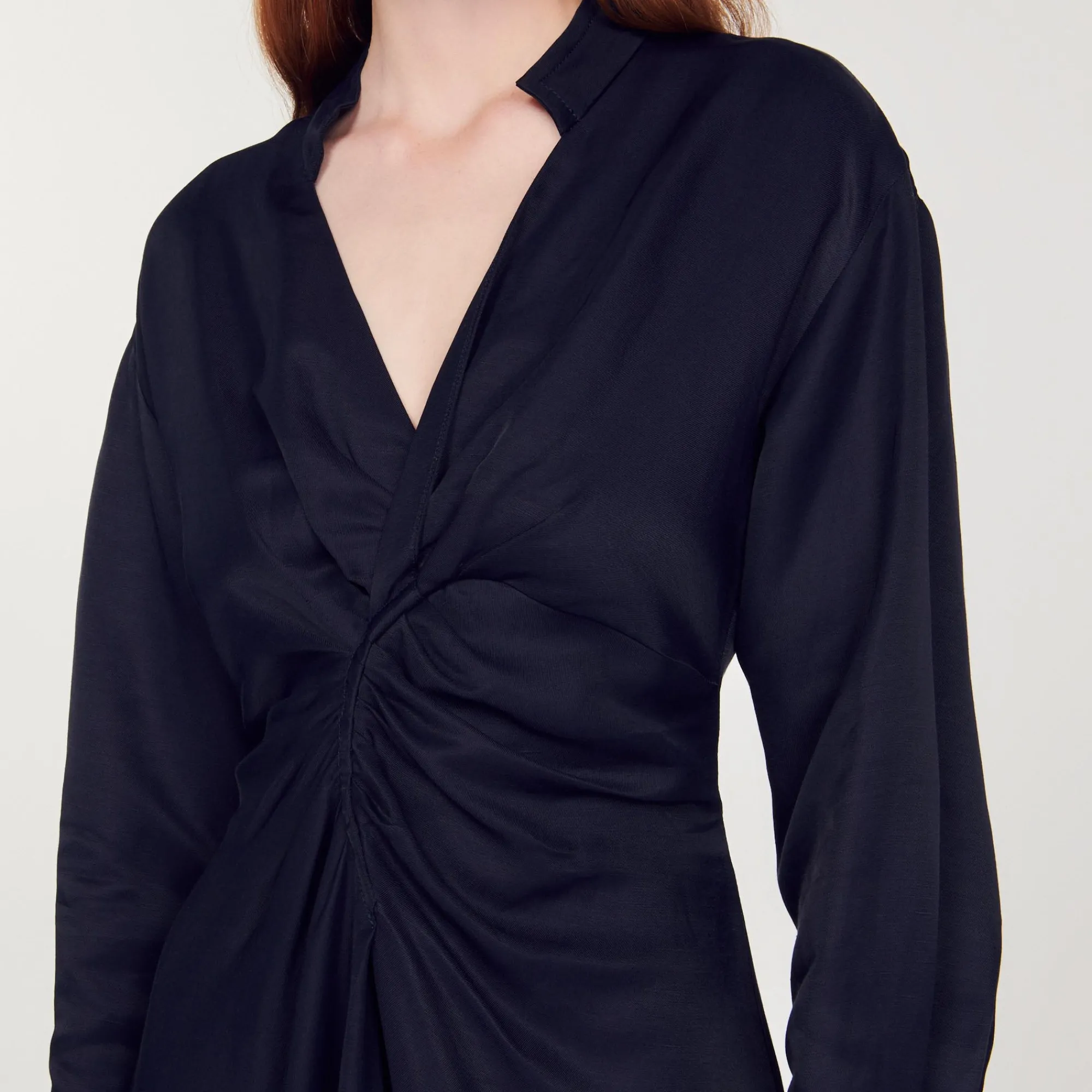 Abito Corto A Maniche Lunghe>Sandro Paris Store