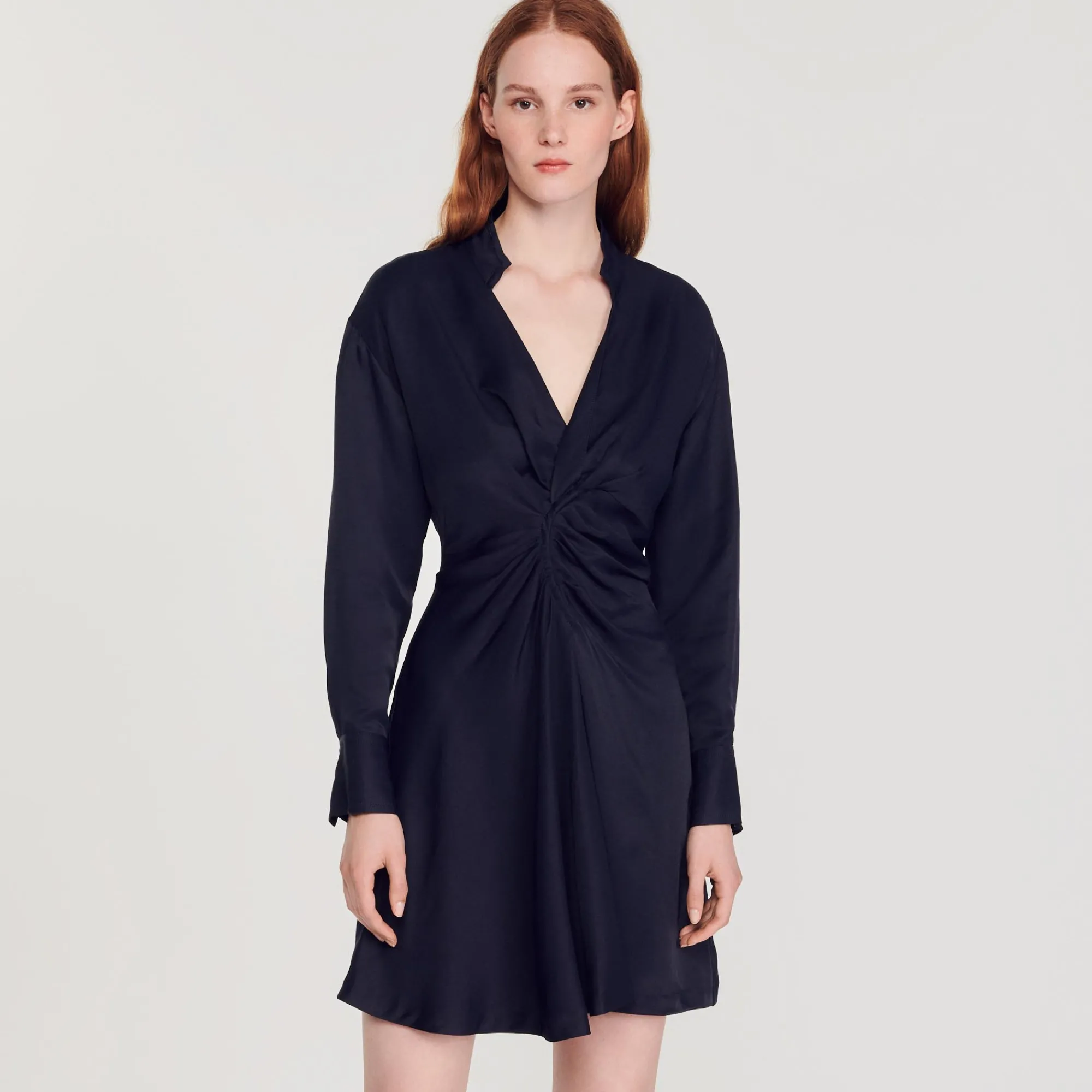 Abito Corto A Maniche Lunghe>Sandro Paris Store