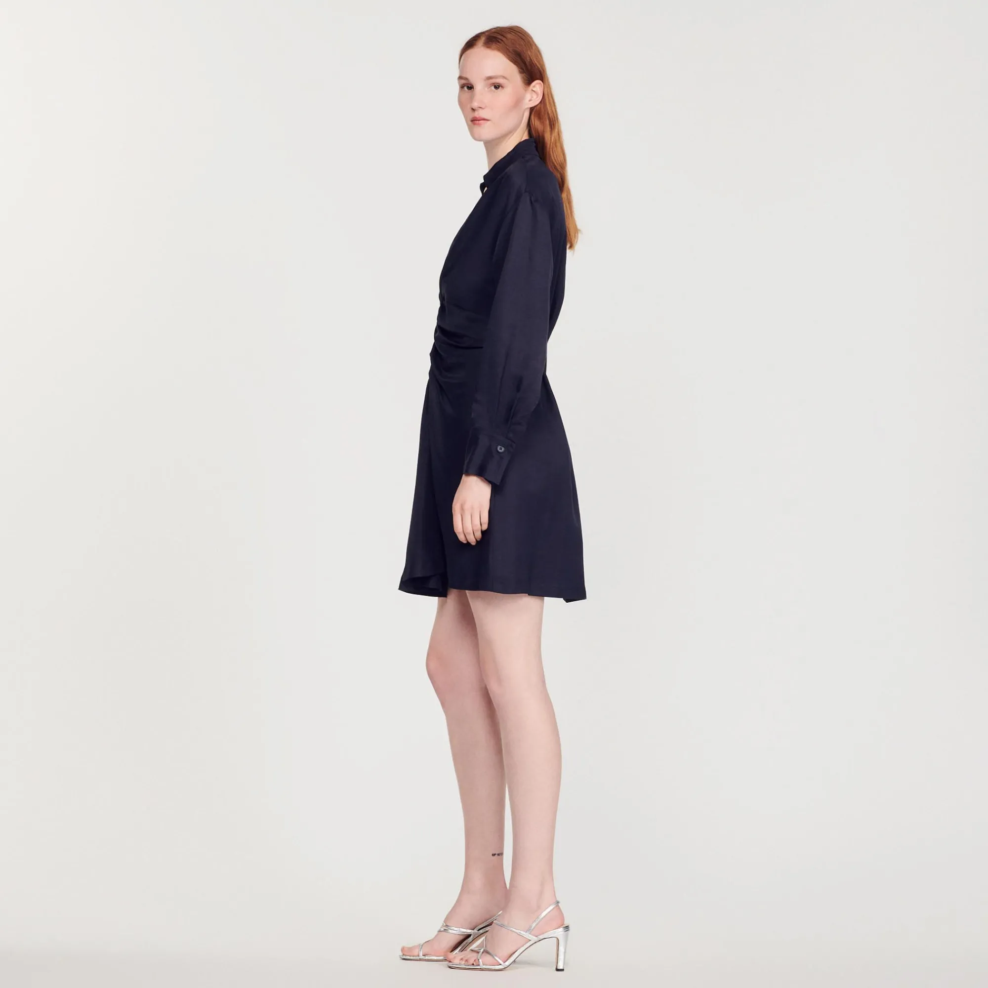Abito Corto A Maniche Lunghe>Sandro Paris Store