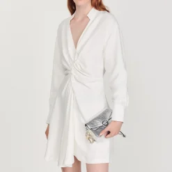 Abito Corto A Maniche Lunghe>Sandro Paris Shop