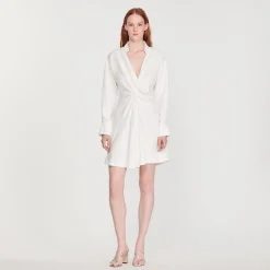 Abito Corto A Maniche Lunghe>Sandro Paris Shop