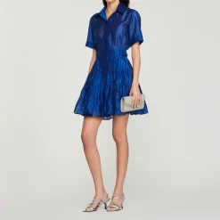 Abito Corto Con Volant>Sandro Paris Clearance