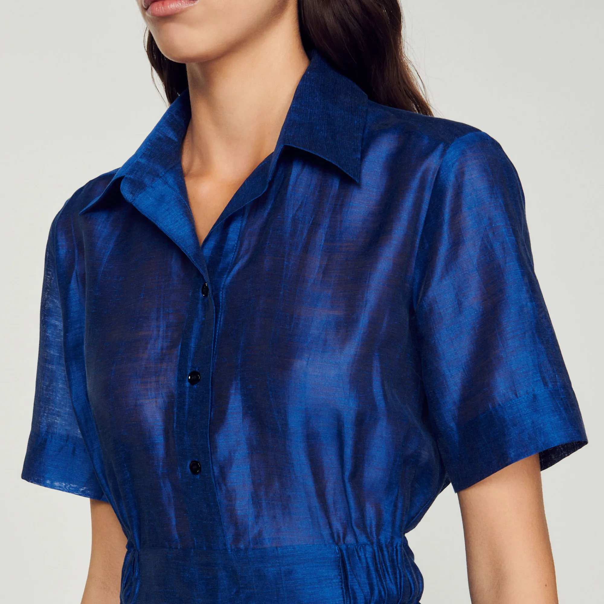 Abito Corto Con Volant>Sandro Paris Clearance