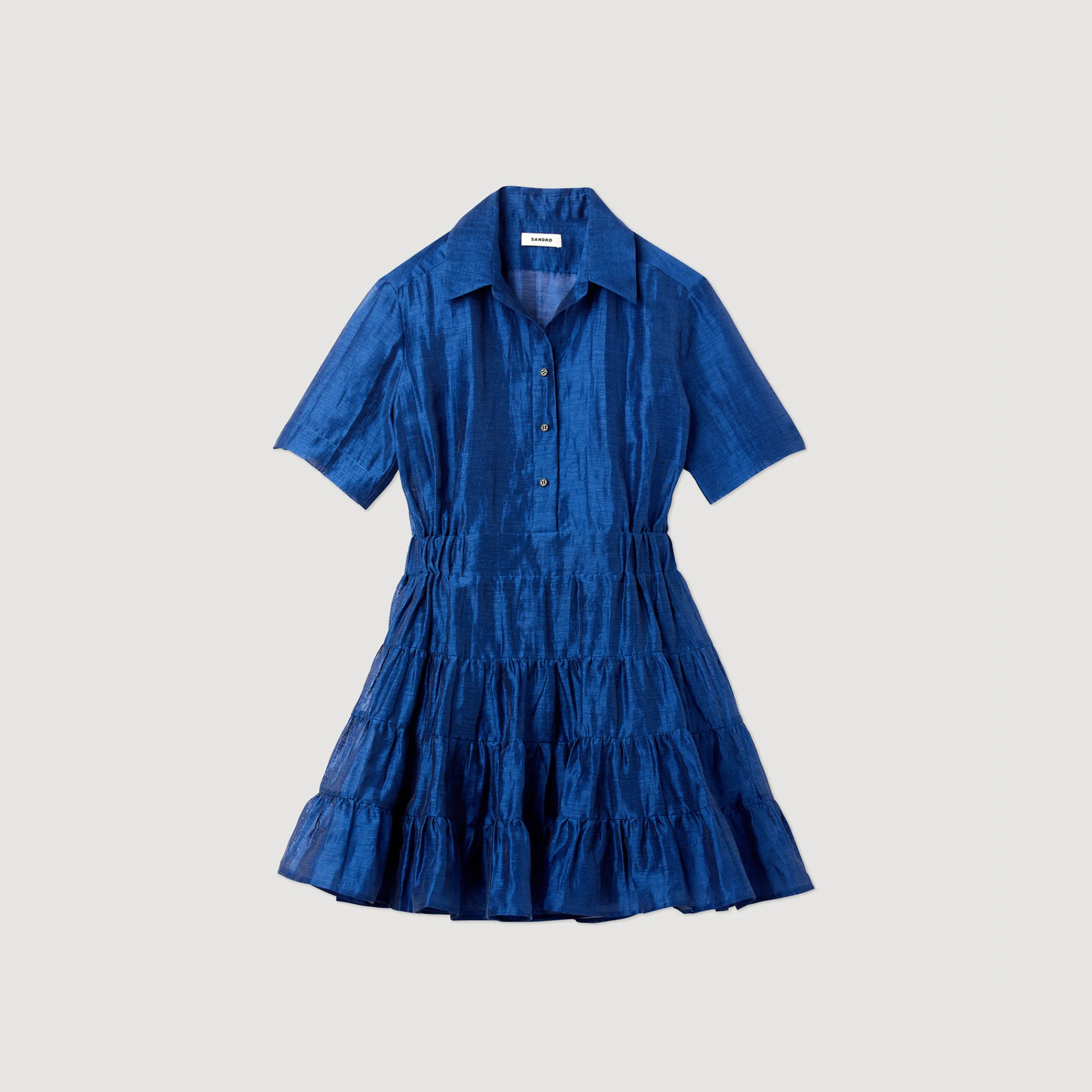 Abito Corto Con Volant>Sandro Paris Clearance