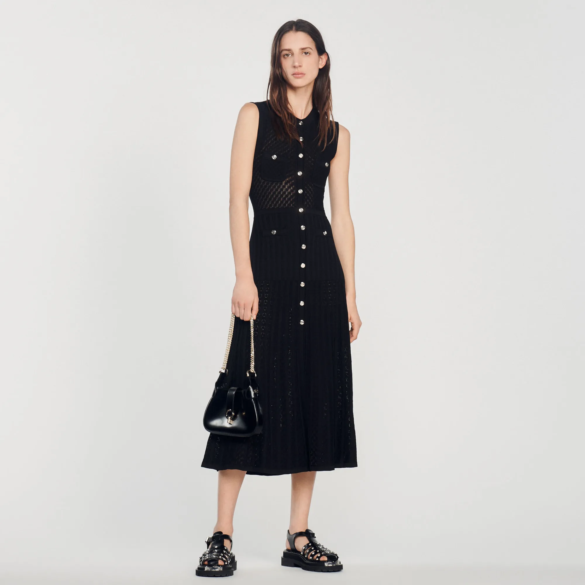 Abito Lungo In Maglia>Sandro Paris Best Sale