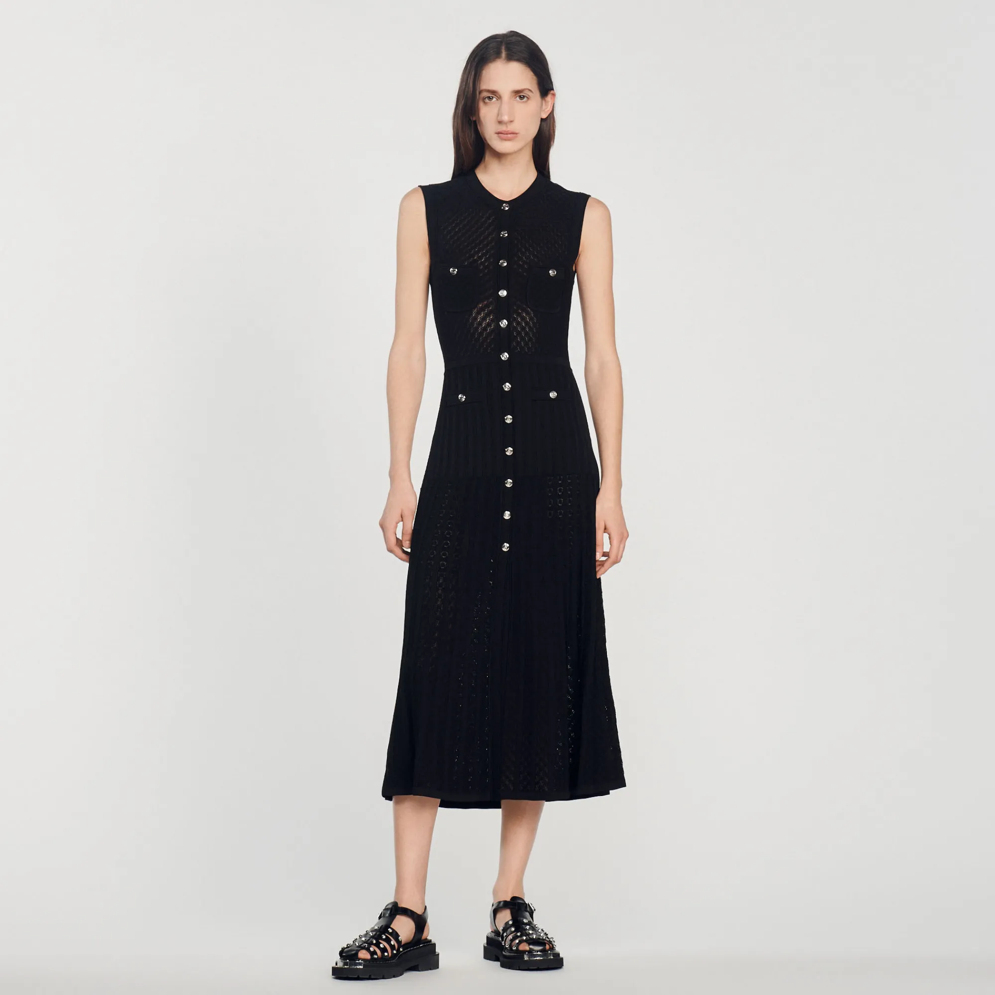 Abito Lungo In Maglia>Sandro Paris Best Sale
