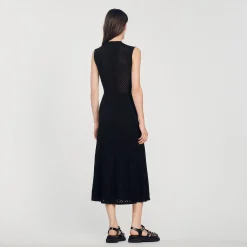 Abito Lungo In Maglia><noscript><img width=