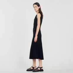 Abito Lungo In Maglia><noscript><img width=
