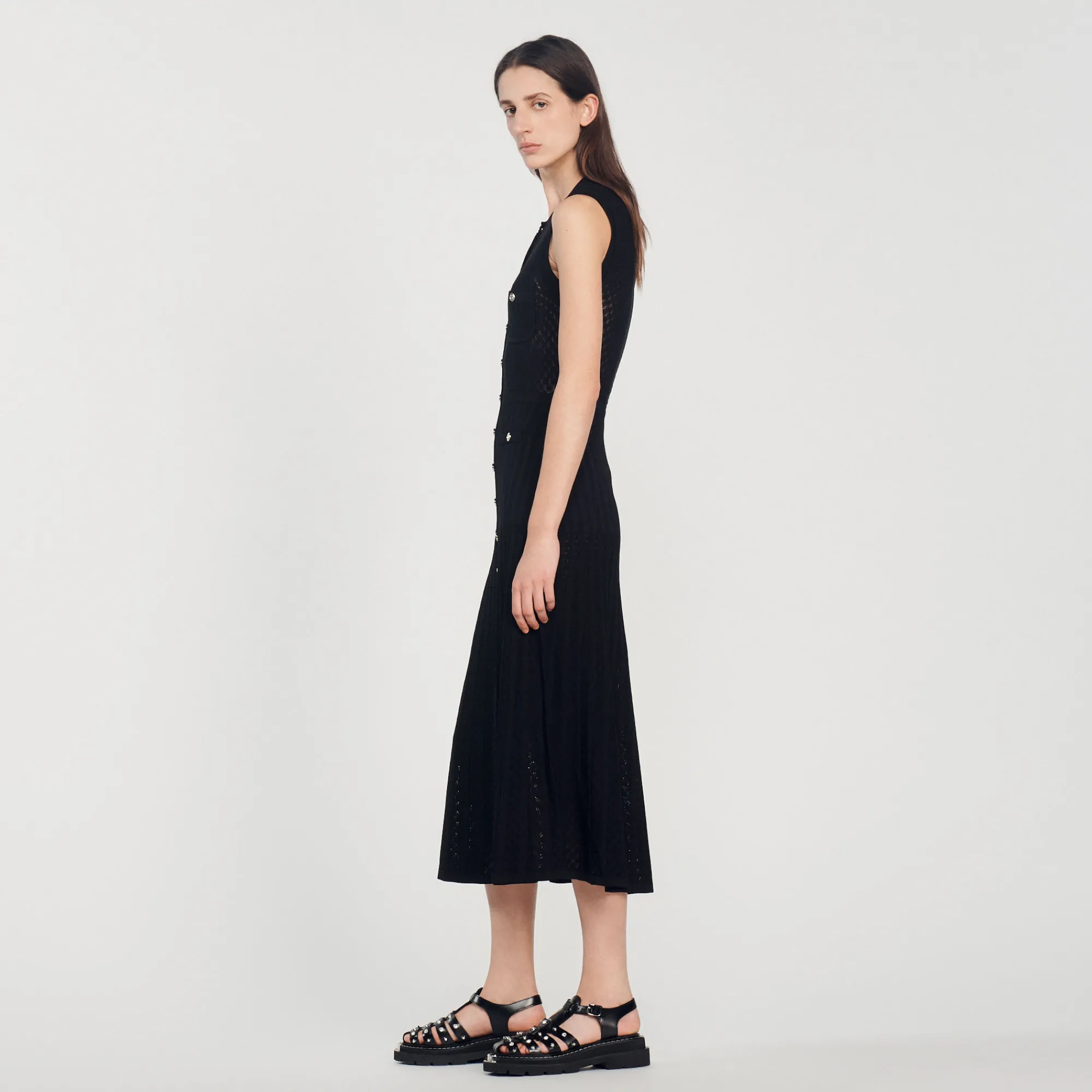 Abito Lungo In Maglia>Sandro Paris Best Sale