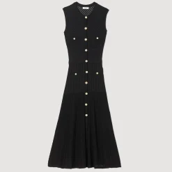 Abito Lungo In Maglia><noscript><img width=