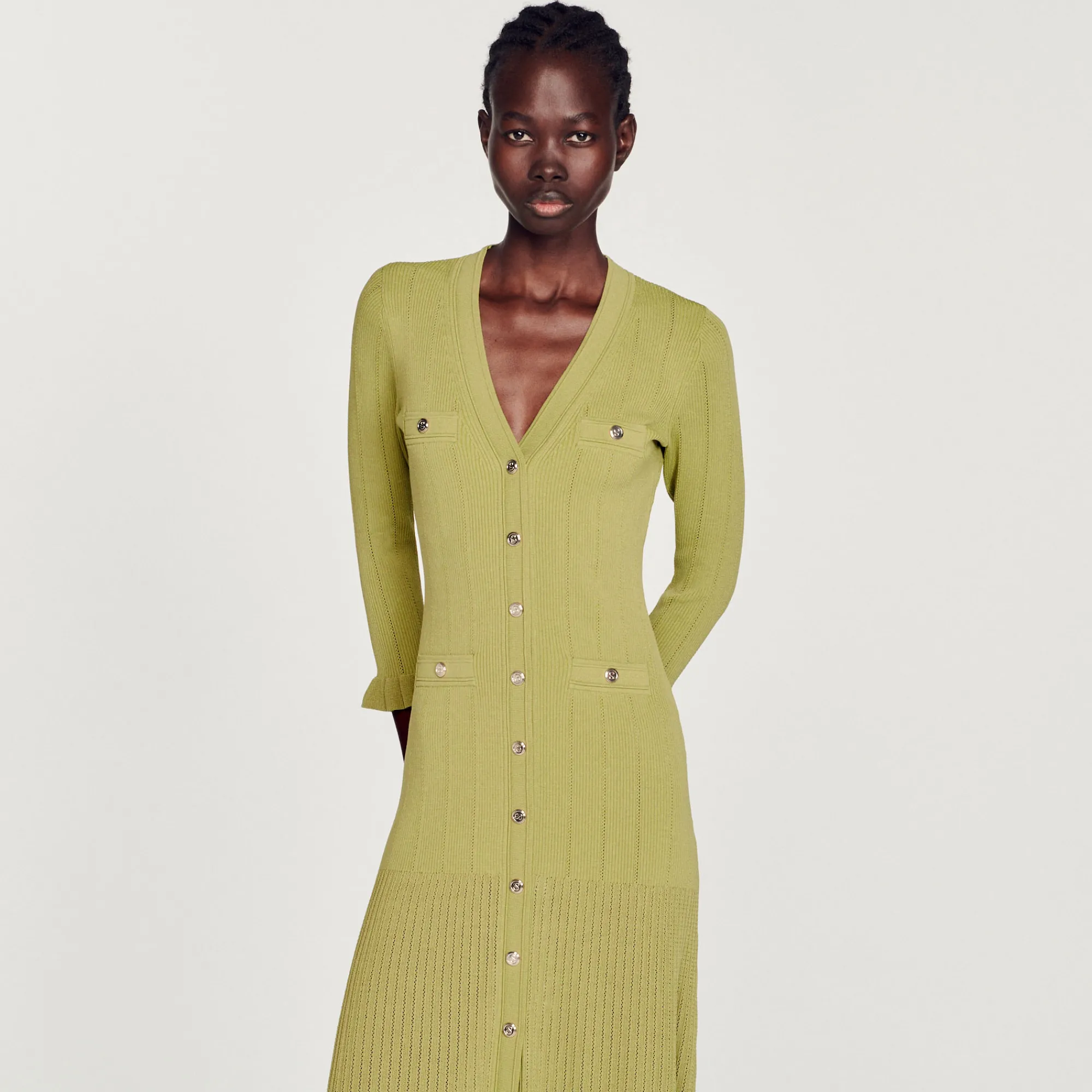 Abito Lungo In Maglia>Sandro Paris Cheap