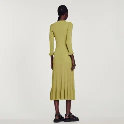 Abito Lungo In Maglia><noscript><img width=