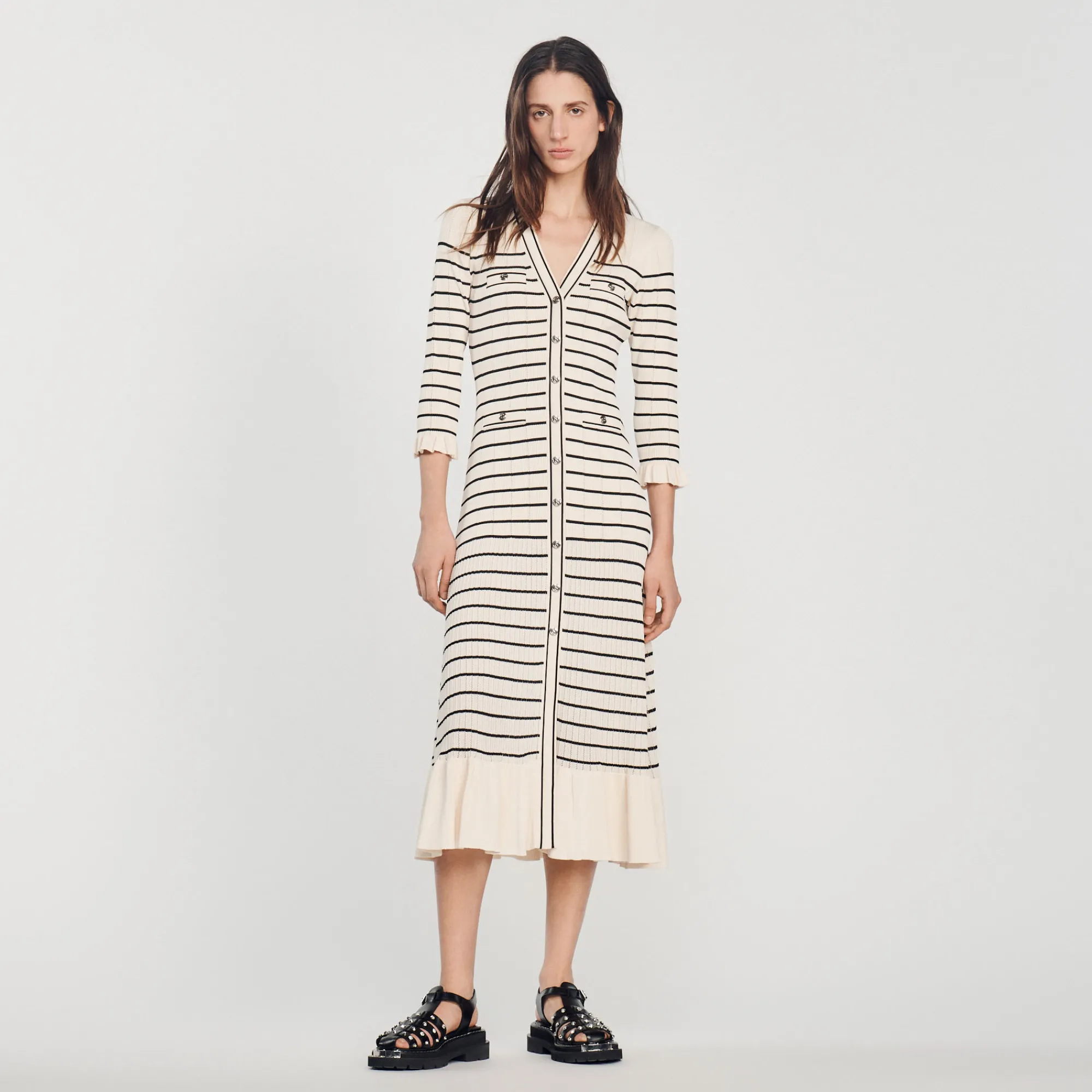 Abito Lungo Mariniere>Sandro Paris Clearance