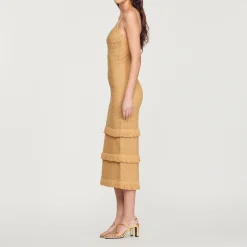 Abito Midi In Maglia><noscript><img width=