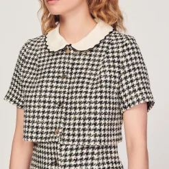 Abito Trompe L'Oeil In Tweed><noscript><img width=