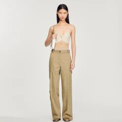 Body In Maglia Metallizzata>Sandro Paris Best Sale