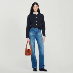 Borsa Baguette In Pelle Certificata>Sandro Paris Store
