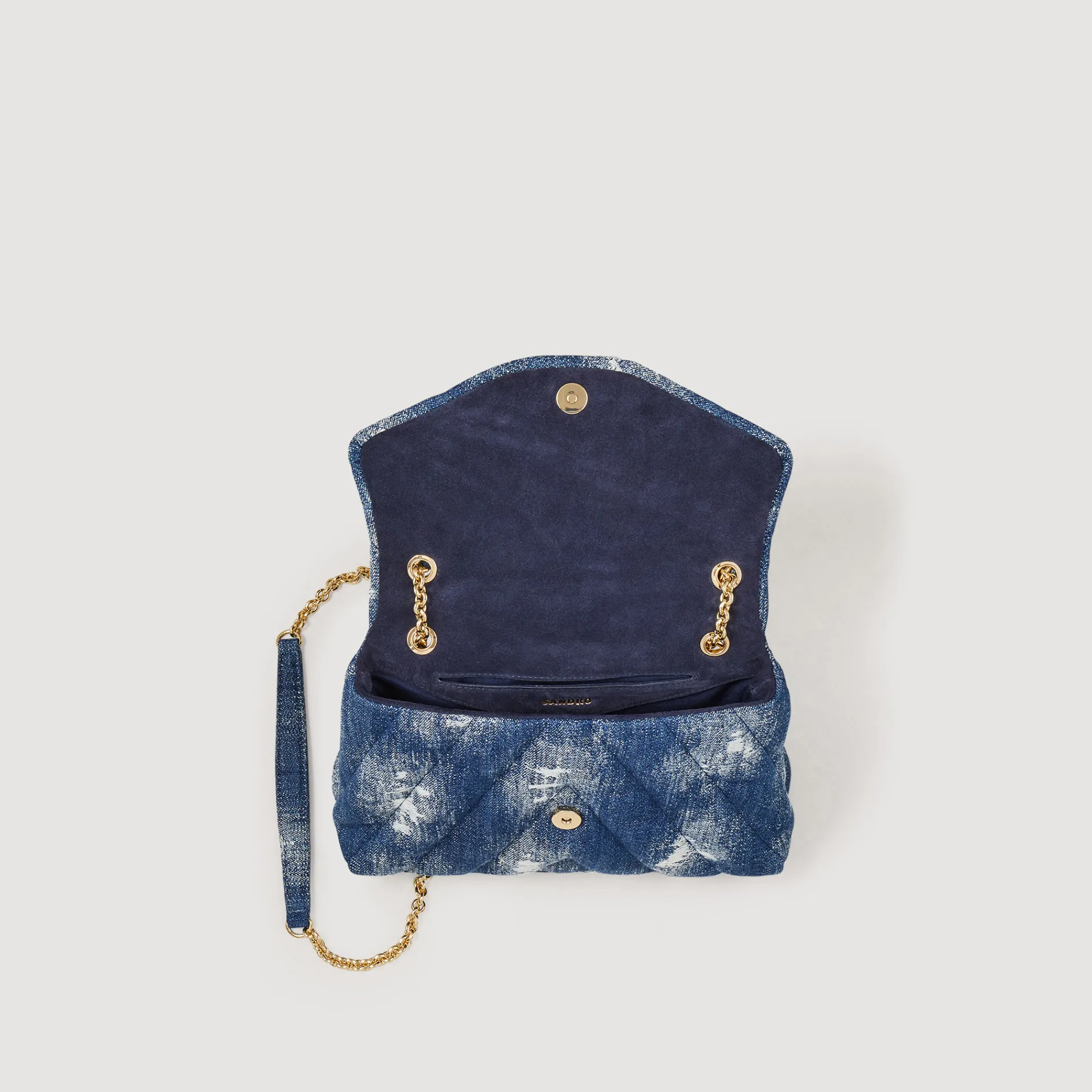 Borsa Mila In Denim Destroy>Sandro Paris Hot