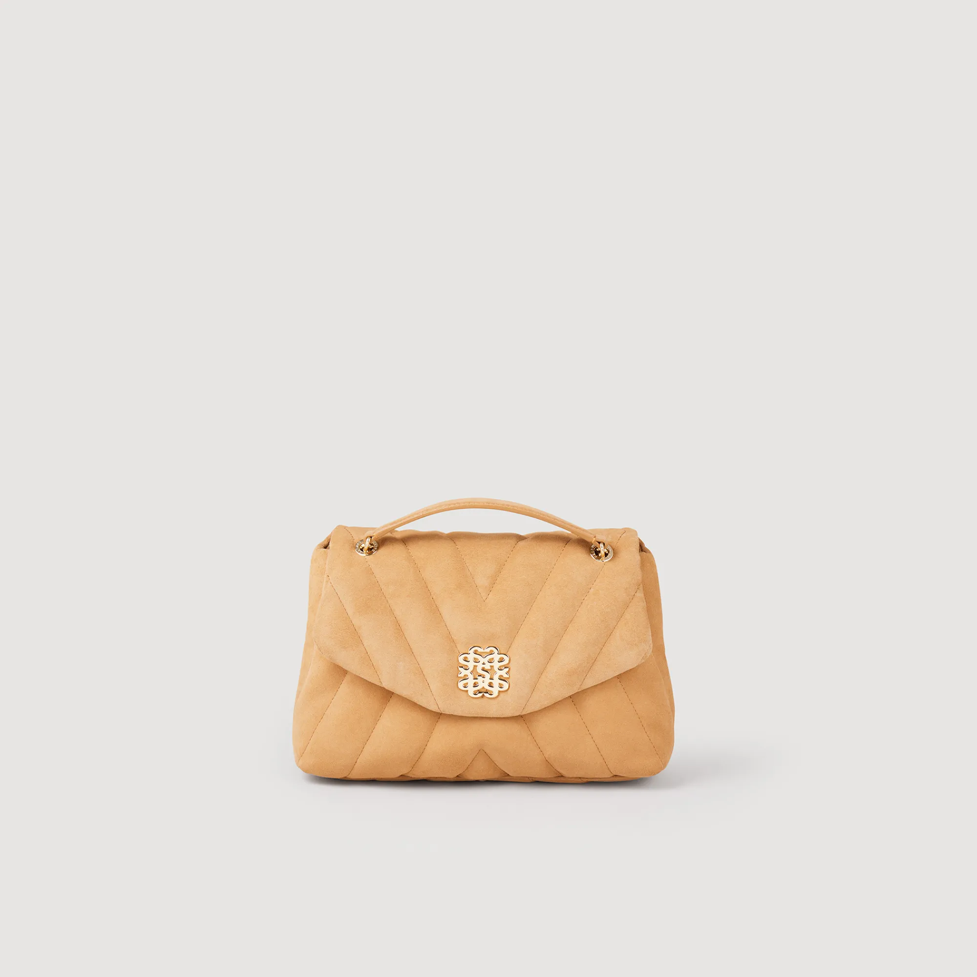 Borsa Mila Pelle Scamosciata Matelasse>Sandro Paris Cheap