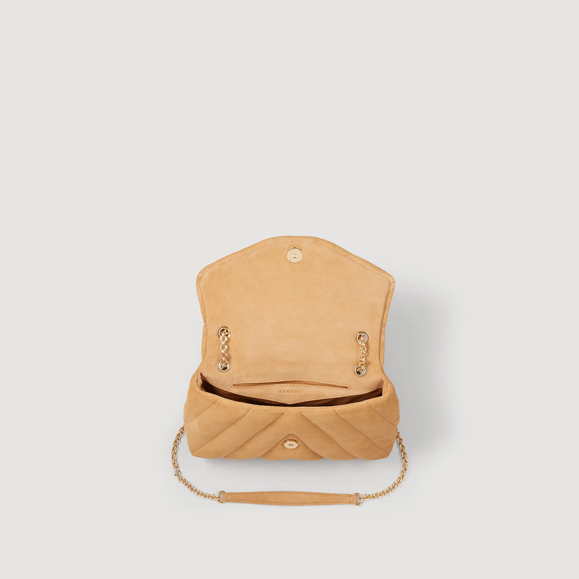 Borsa Mila Pelle Scamosciata Matelasse>Sandro Paris Cheap
