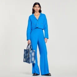 Borsa Shopping Kasbah In Denim>Sandro Paris Outlet