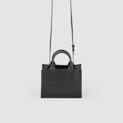 Borsa Shopping Piccola Pelle Certificata>Sandro Paris Outlet