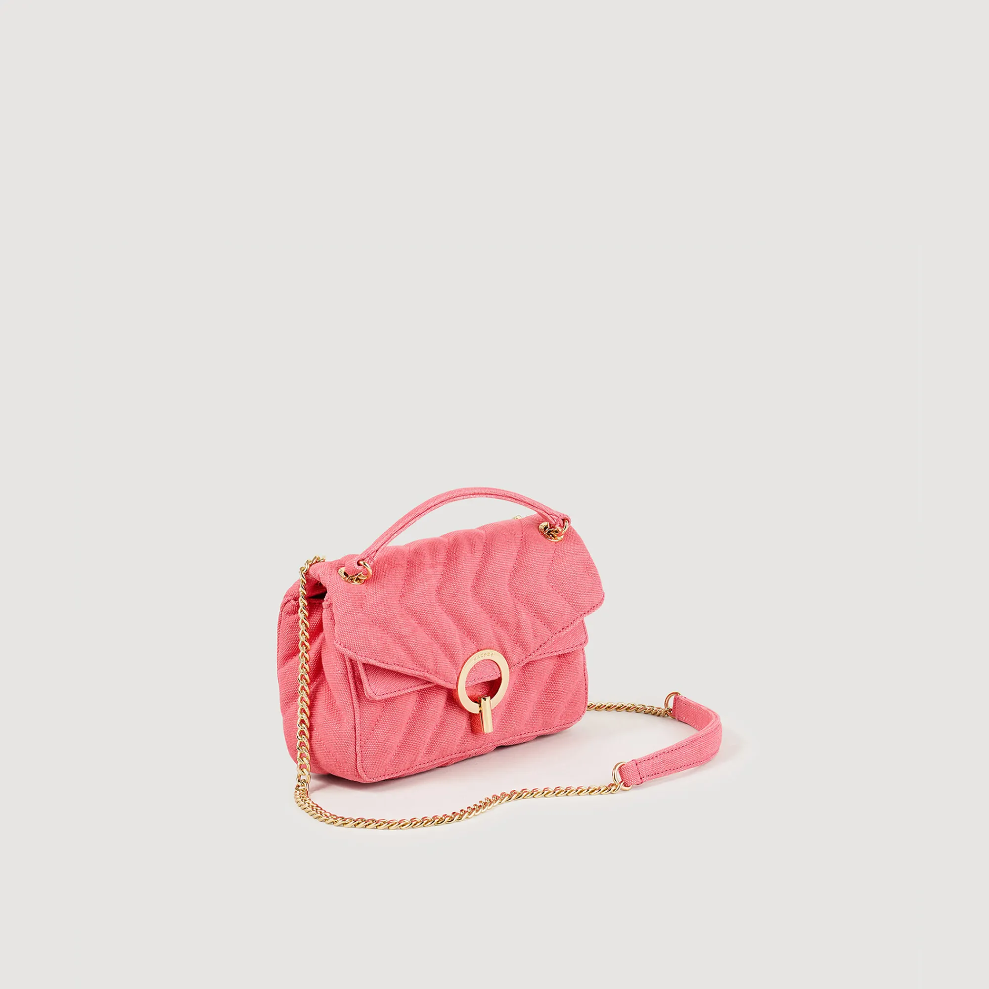 Borsa Yza In Tela Canvas>Sandro Paris Outlet