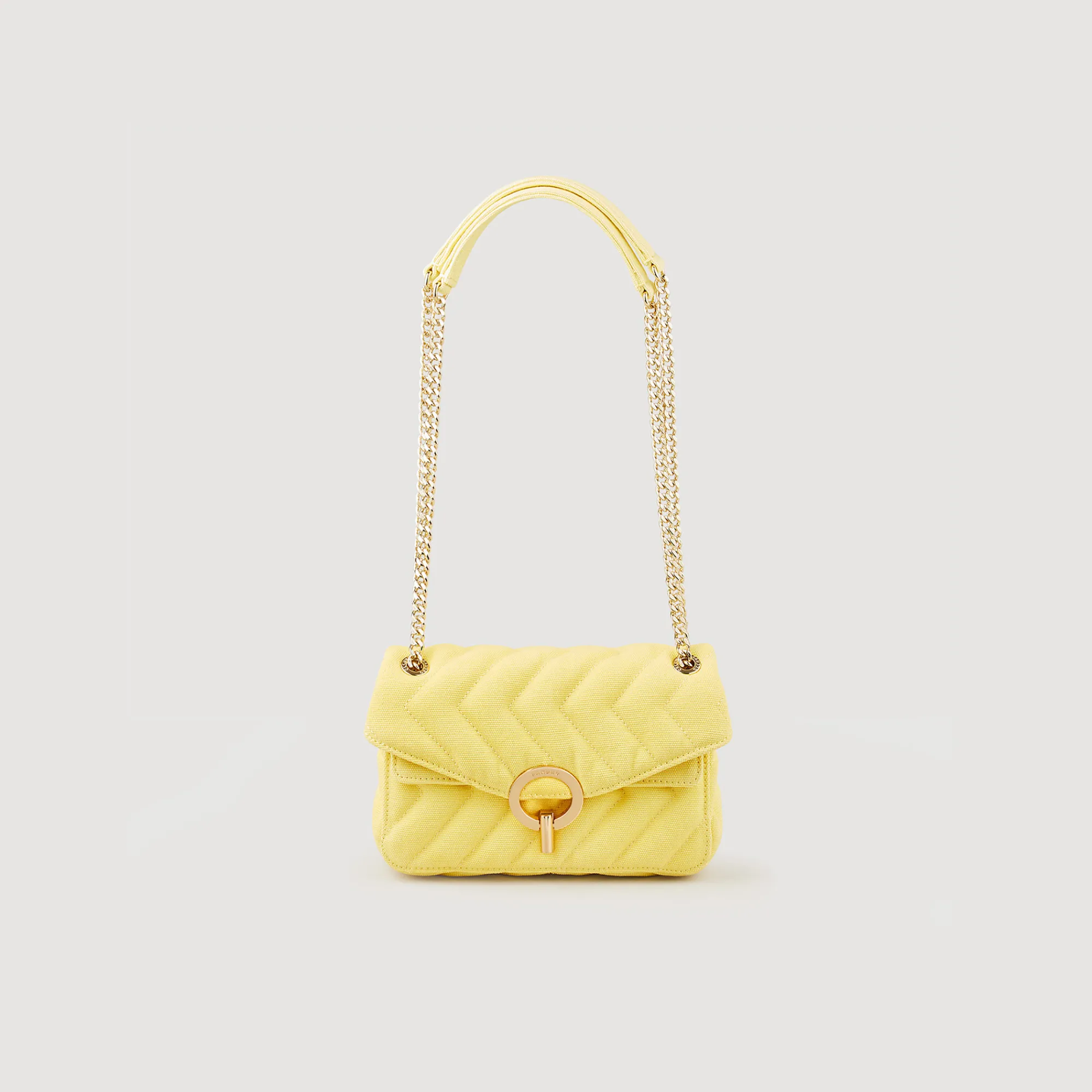 Borsa Yza In Tela Canvas>Sandro Paris Shop
