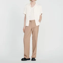 Camicia A Maniche Corte>Sandro Paris Shop