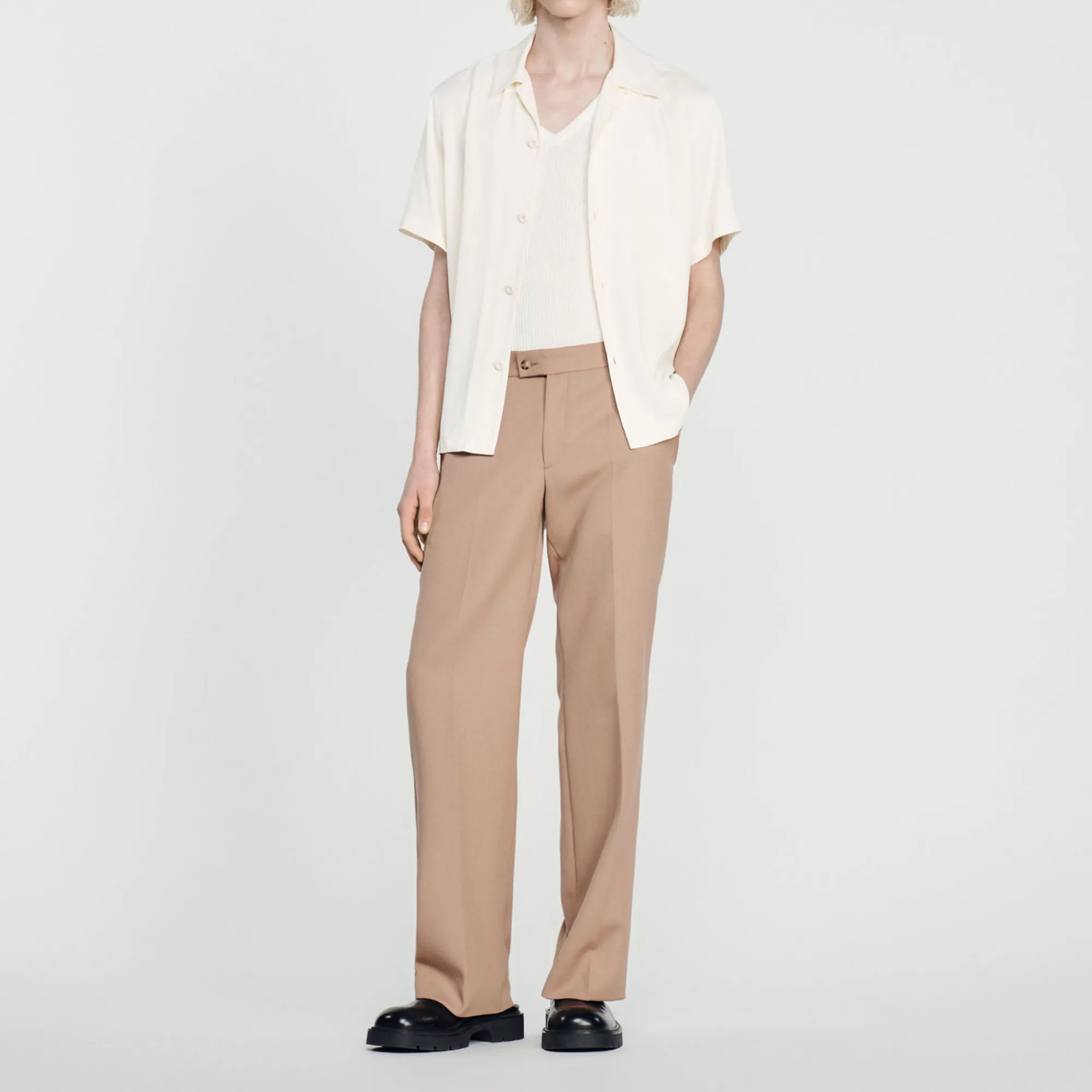 Camicia A Maniche Corte>Sandro Paris Shop