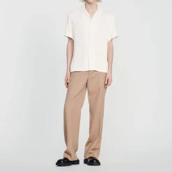 Camicia A Maniche Corte>Sandro Paris Shop