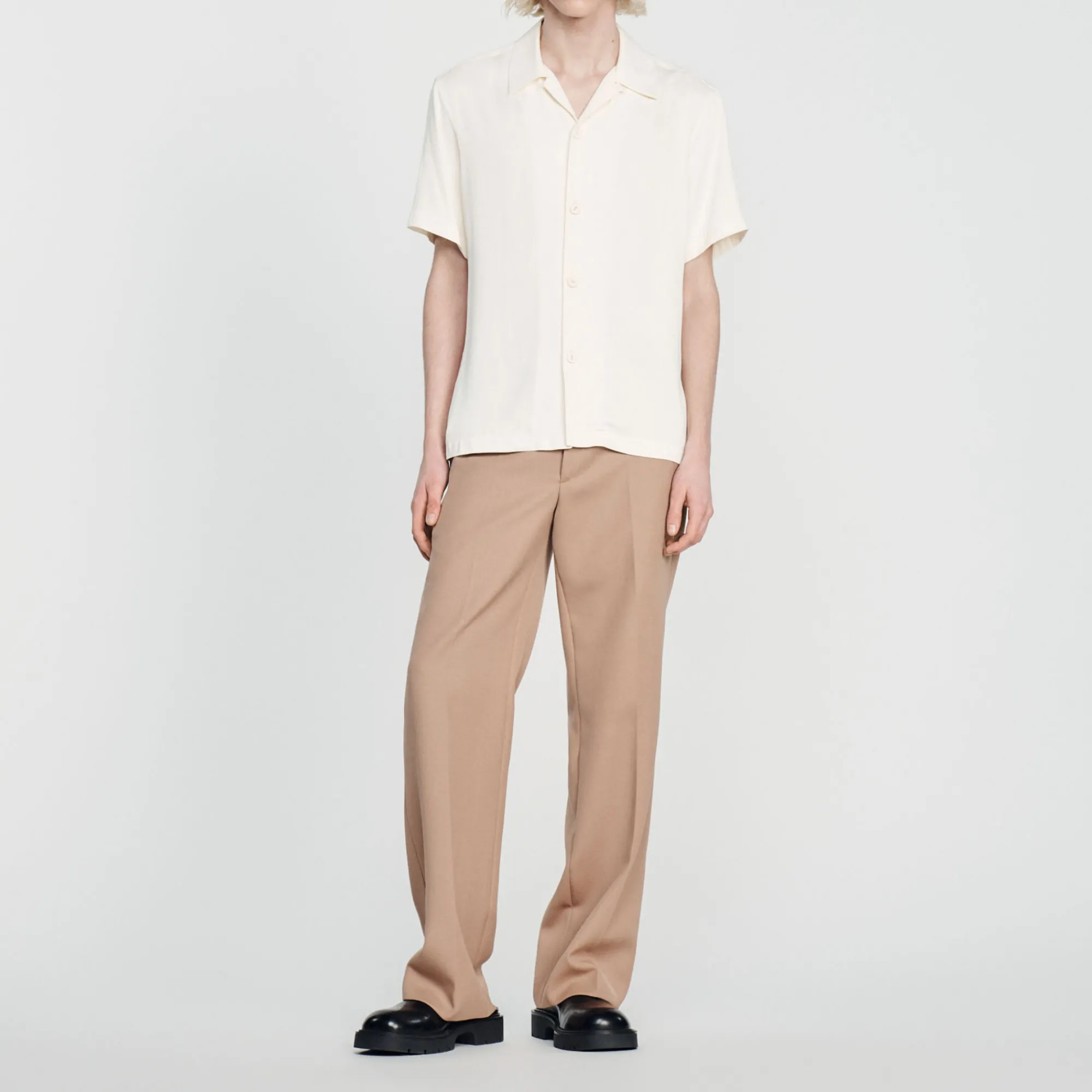 Camicia A Maniche Corte>Sandro Paris Shop