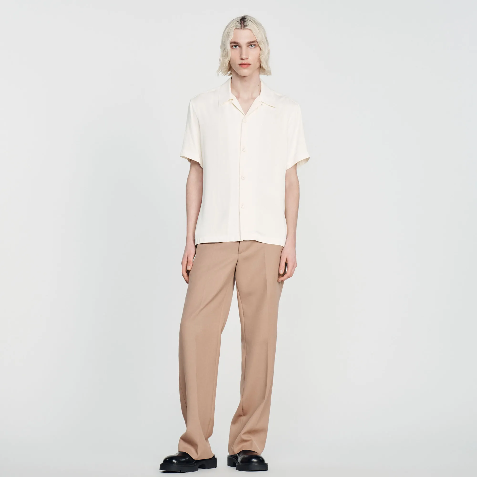 Camicia A Maniche Corte>Sandro Paris Shop