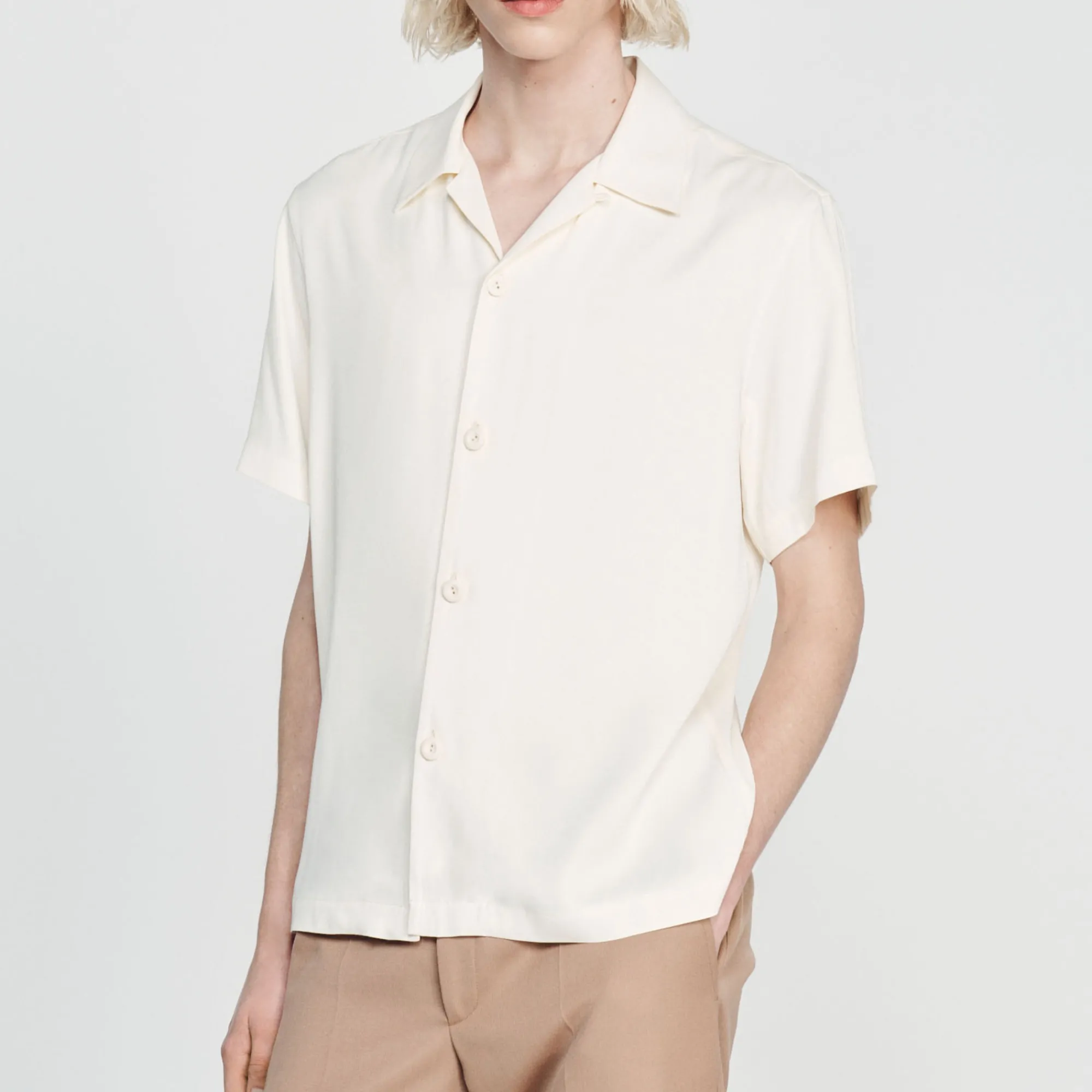 Camicia A Maniche Corte>Sandro Paris Shop