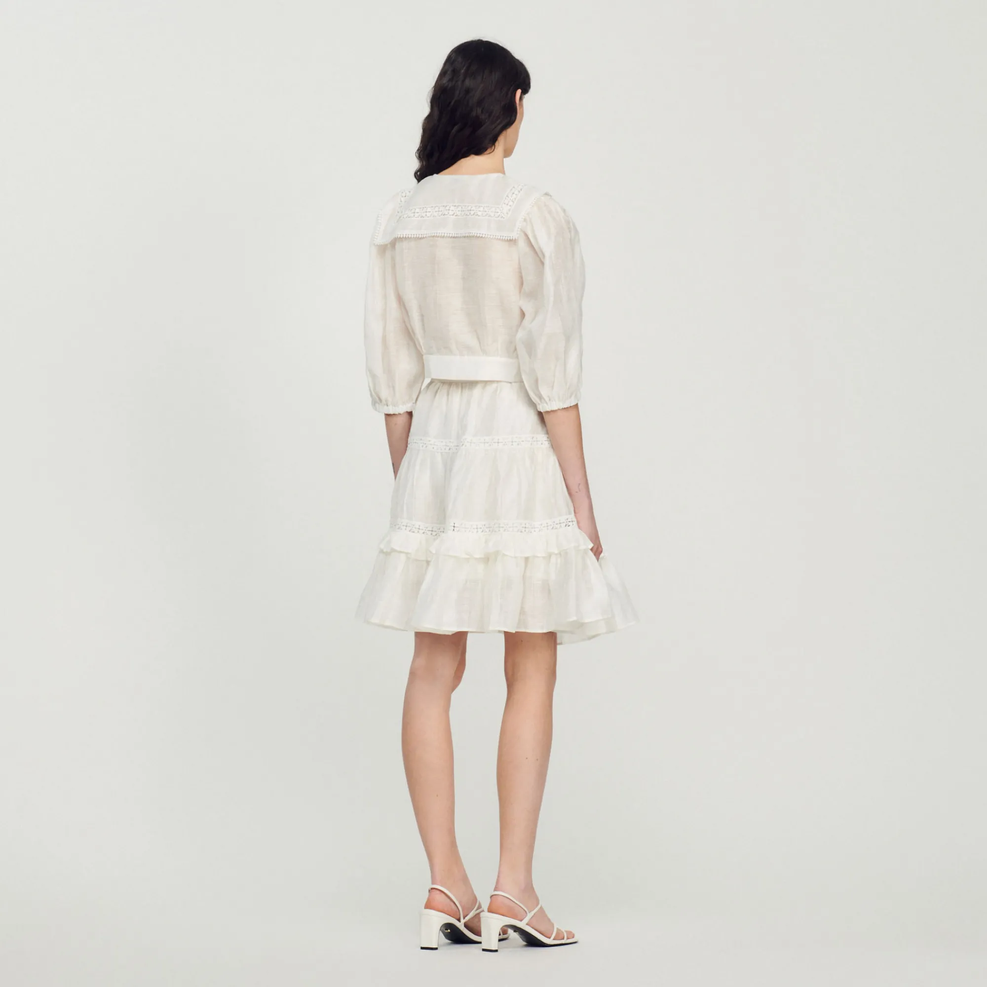 Camicia Con Colletto In Pizzo>Sandro Paris Clearance