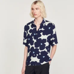 Camicia Con Stampa Floreale><noscript><img width=
