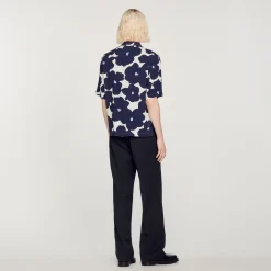 Camicia Con Stampa Floreale><noscript><img width=