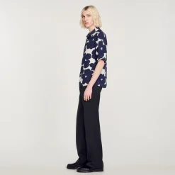 Camicia Con Stampa Floreale><noscript><img width=