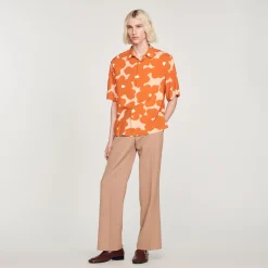 Camicia Con Stampa Floreale>Sandro Paris Shop