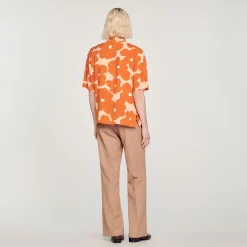 Camicia Con Stampa Floreale><noscript><img width=
