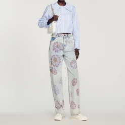 Camicia Corta Con Ampio Colletto>Sandro Paris Store