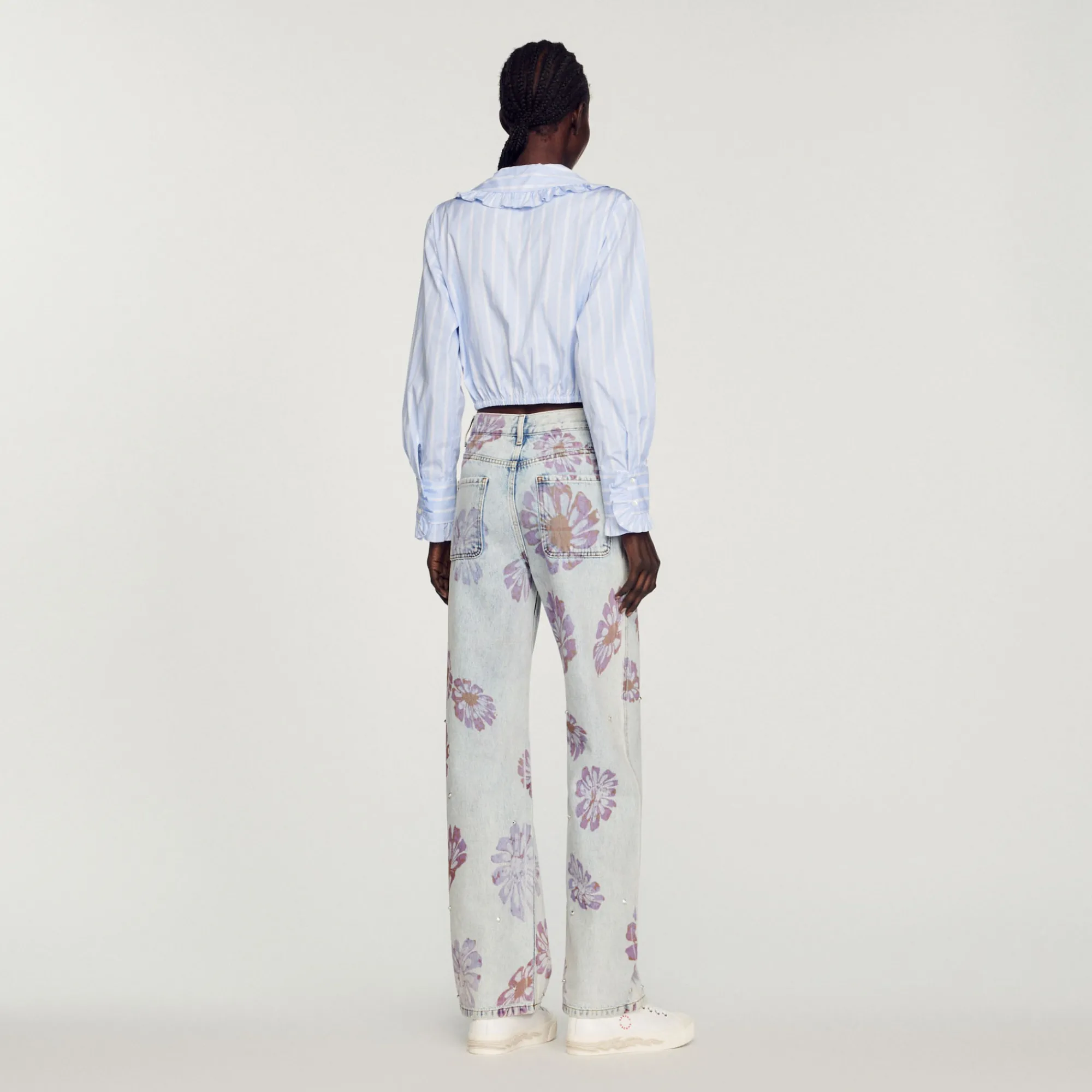 Camicia Corta Con Ampio Colletto>Sandro Paris Store