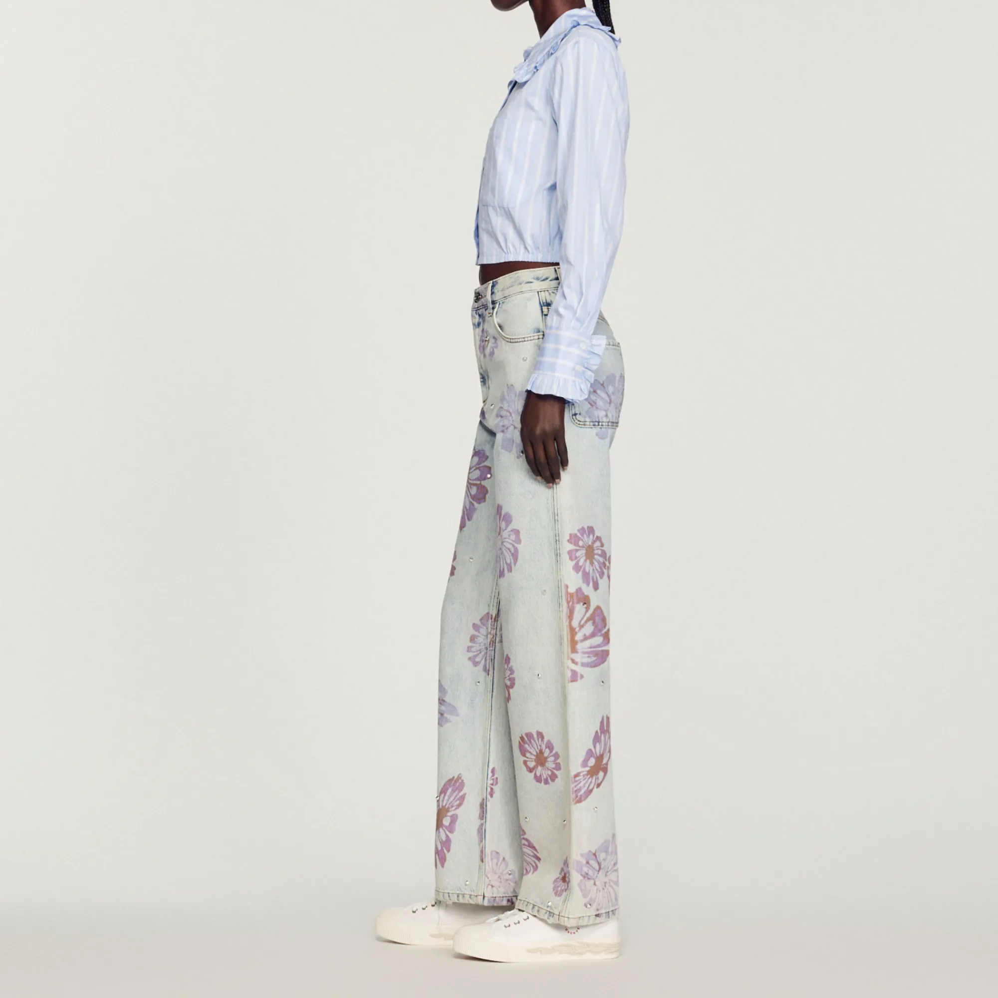 Camicia Corta Con Ampio Colletto>Sandro Paris Store