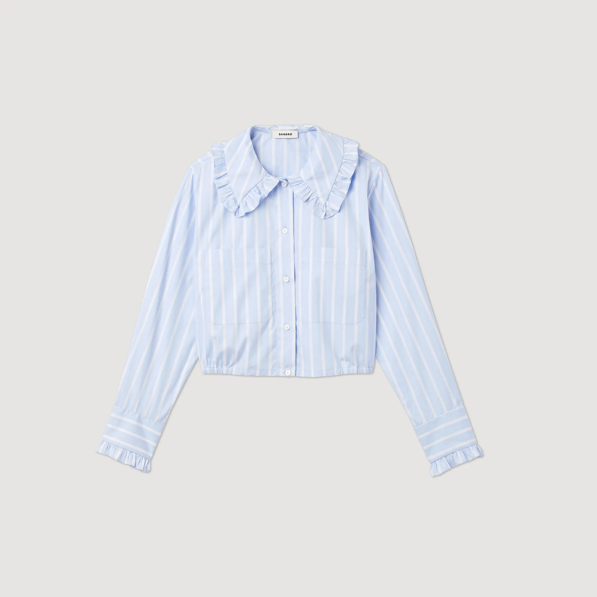Camicia Corta Con Ampio Colletto>Sandro Paris Store