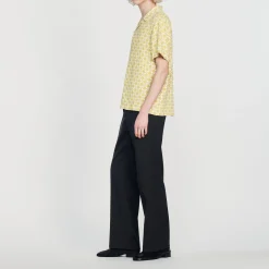 Camicia Fluida A Maniche Corte>Sandro Paris Fashion