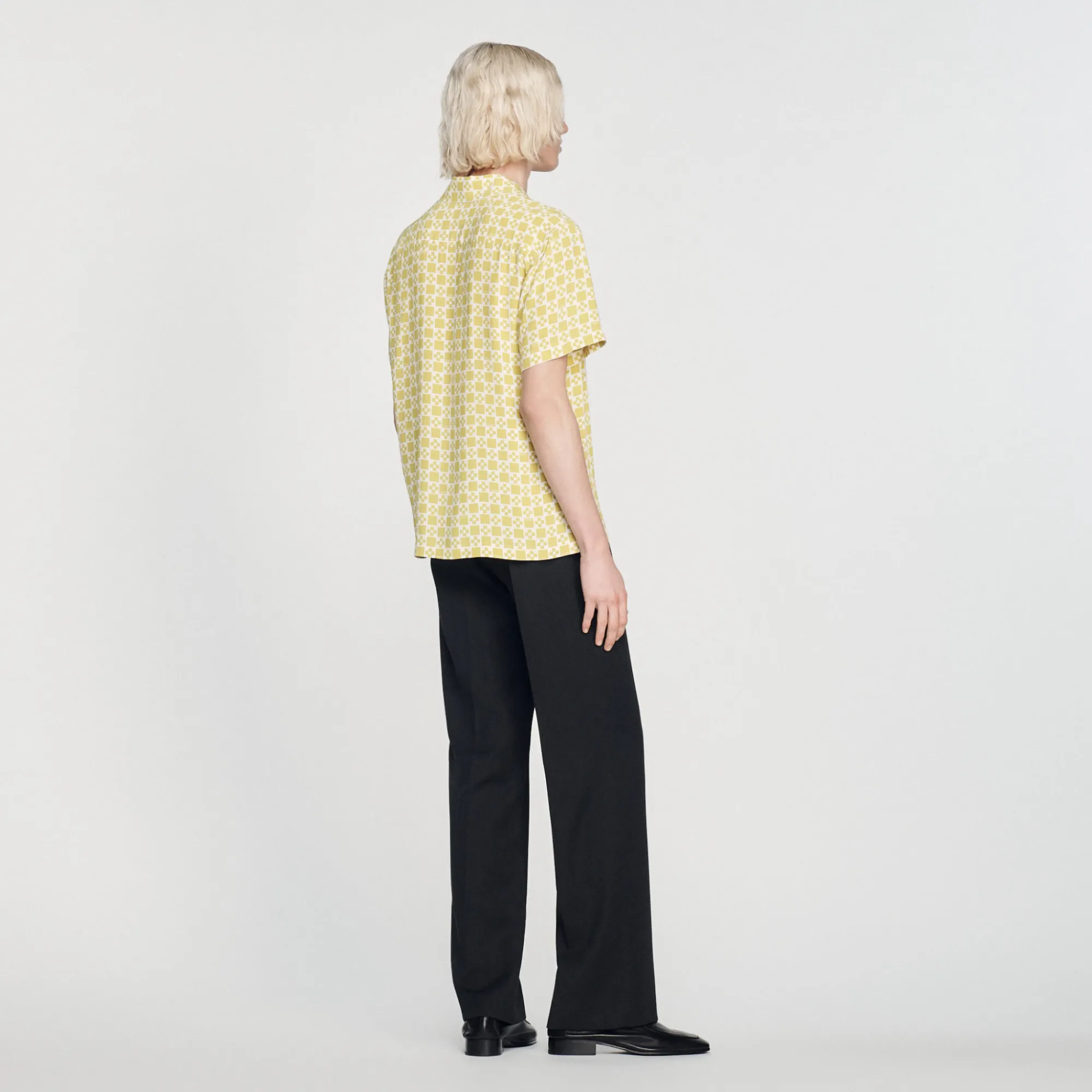 Camicia Fluida A Maniche Corte>Sandro Paris Fashion