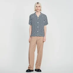 Camicia Fluida A Maniche Corte><noscript><img width=