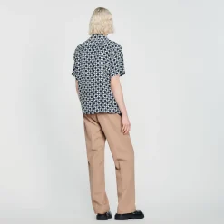 Camicia Fluida A Maniche Corte><noscript><img width=