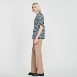 Camicia Fluida A Maniche Corte><noscript><img width=